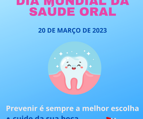 poster Dia Mundial da Saúde Oral 